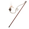 OurPet's Play-N-Squeak Teathered & Feathered Play Wand Cat Toy, for