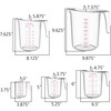 Unbreakable Plastic Measuring Cups (5-Piece Set), Food-Grade Measuring Jugs, 1/2/4/8/16-Cup
