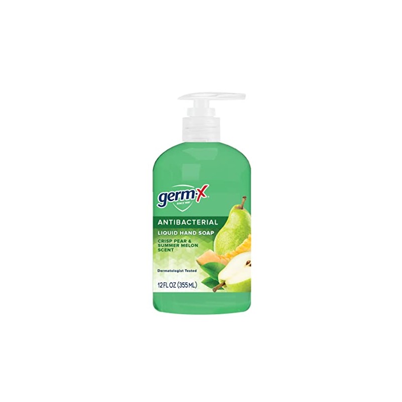 Germ-X Crisp Pear & Summer Melon Antibacterial Liquid Hand Soap,