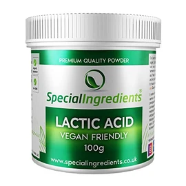 Special Ingredients Lactic Acid Powder 100g - Vegan Friendly Ideal for Vegan Cheese and Butter, Non-GMO - Recyclable Container