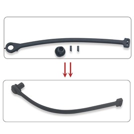 CGEAMDY Car Fuel Cap Rubber Band, Car Fuel Tank Cover Line, Fuel Cap Holding Strap, Fuel Cap Rubber Band (with Large Snaps and 2 Lower Snaps)