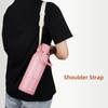 Insulated Water Bottle with Handle and Strap,Vacuum Travel Tumbler with