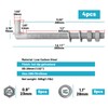 [Pack of 4] 12" J-Bolt Gate Hinges,J Bolt Hinge with