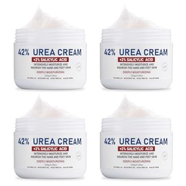 OUKEYA Crema de urea 42% más ácido salicílico 2% 149.9 ml para pies, talones, rodillas, codos y manos secos y agrietados. Tratamiento de reparación qu