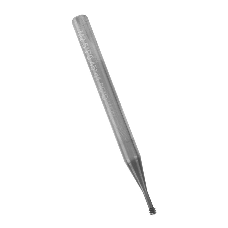 Milling Cutter Tungsten Steel Thread Carving Bit 3‑Tooth 60° CNC