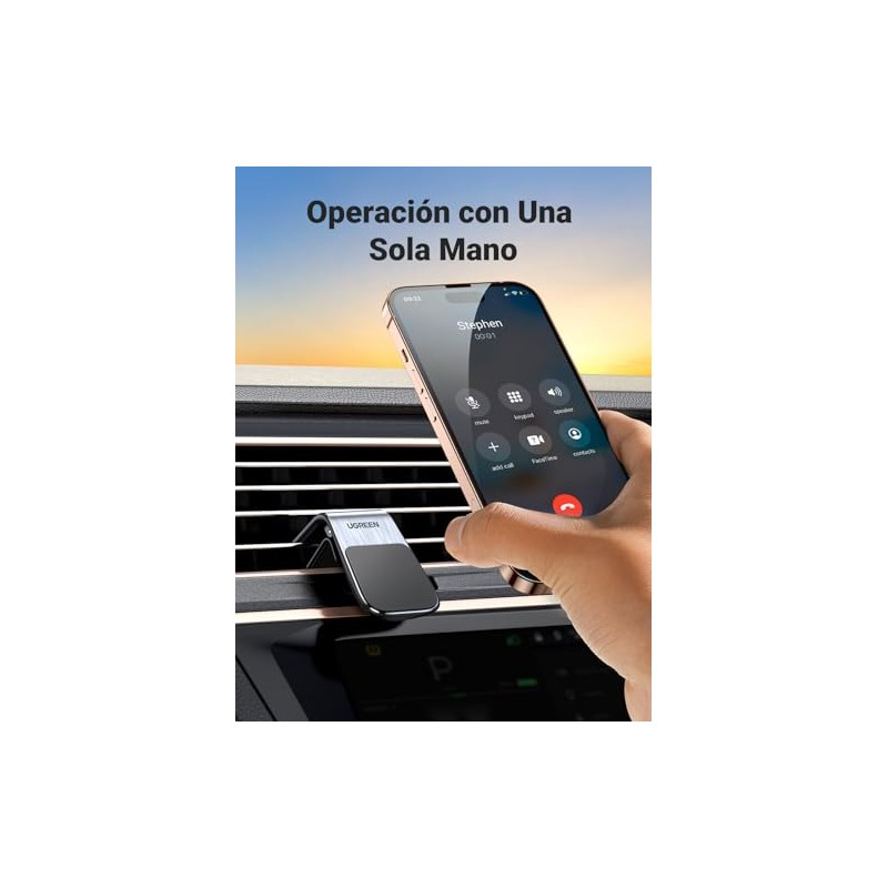 UGREEN Soporte Celular Automóvilmovil Magnético, Mini Base Porta