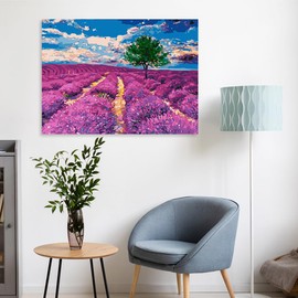 Pintura Numeros Pintar para Adultos, Paint by Numbers 40 * 50cm, con Pinturas Acrílicas y Lienzo para Pintar, con 3 Pinceles, Sin Arrugas Enrollada Cuadros Decorativos,Juego Manualidades Pintura