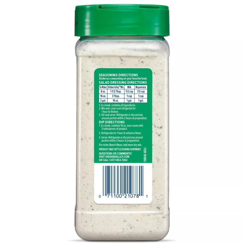 Hidden Valley Original Ranch Salad Dressing and Seasoning Mix, 16