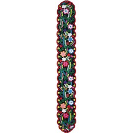 YZXDORWJ Women Embrodiered Mexican Belt for Dress Boho Floral Traditional Fiesta Party Sash（17-169BKR）