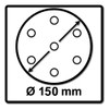 Mirka Basecut Sanding Discs 150 mm P150 Pack of 100