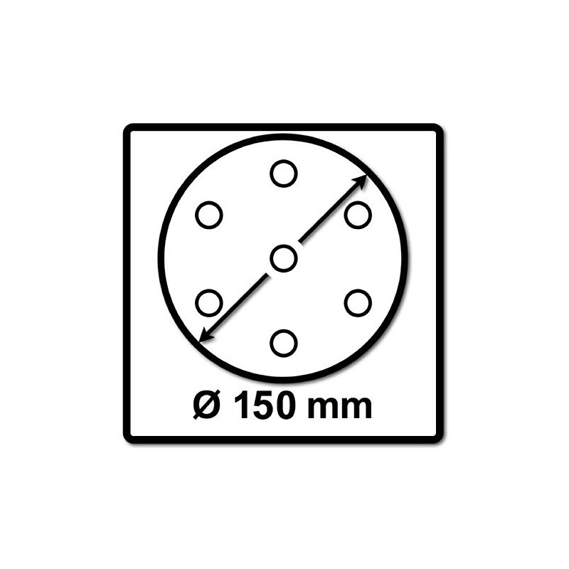 Mirka Basecut Sanding Discs 150 mm P150 Pack of 100