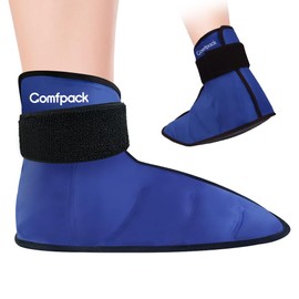 Comfpack Foot Ice Pack Wrap for Plantar Fasciitis Hot Cold Therapy Ice Boot for Foot After Surgery, Plantar Fasciitis, Achilles Tendonitis, Swelling, Heel Pain