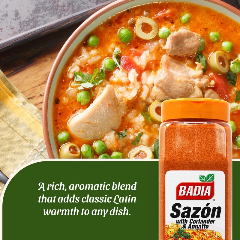 Badia Sazon with Coriander and Annatto, 32 oz - Latin