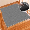 GOYLSER Rubber Stair Landing Rug Grey, Non Slip Stair Matching