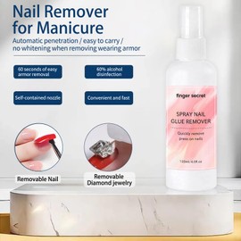 Gadcrystal Spray Nail Glue Remover Debonder 2FL.OZ for Press on Nails,Nail Glue Debonder Nail Remover For Wear Nails Press On Nail, Easily & Quickly Remove Fake Nail Tips Fake Nail Remover Press Nail