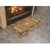 Minuteman International Cocoa Jardin Wool Hearth Rug, Rectangular