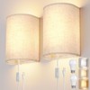 OCATO Plug in Wall Sconces Set of Two: Wall Light