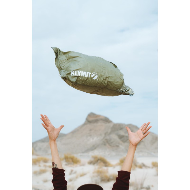 Klymit Drift Camping Pillow, Shredded Memory Foam Travel Pillow with