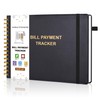 HAUTOCO Hardcover Bill Tracker Notebook Horizontal Monthly Bill Payment Organizer