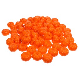WINOMO 100Pcs Artificial Pumpkin Fake Fruit Fall Harvest Mini Pumpkins for Halloween Thanksgiving Day Decoration