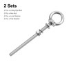 sourcing map Lifting Eye Bolt, 2 Sets M6 x 90mm
