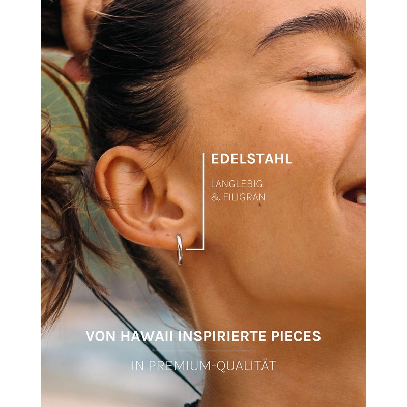 PURELEI® 'Ike' earrings., Silver Plated, silver