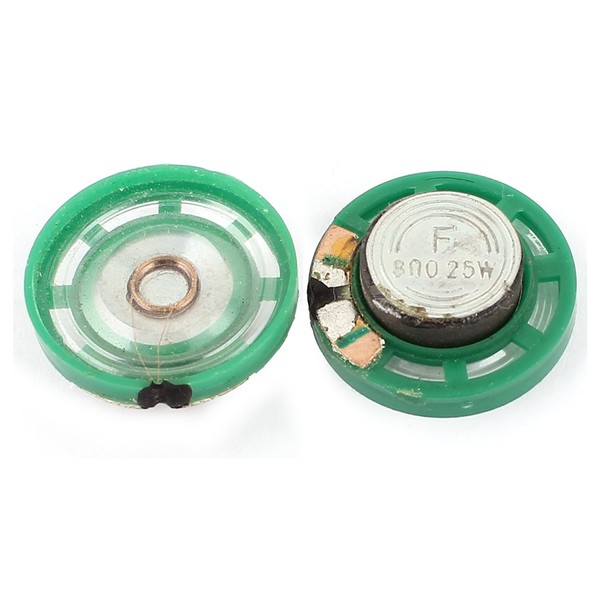uxcell Magnetic Speaker Horn Magnetic Mini Speaker Horn Green 2 Pcs 8 Ohm 0.25W 27mm Diameter