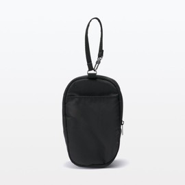 Muji NDG13A3A Hanging Collection Pouch, Black, Approx. 4.3 x 6.3 x 2.8 inches (110 x 160 x 70 mm)
