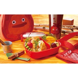 Skater QAF2BAAG-A Children's Bento Box, 12.2 fl oz (360 ml), Fluffy Lid, Made in Japan, 1 Tier, Dishwasher Safe, Microwave Safe, Ghibli, Howl's Moving Castle, Calcifer