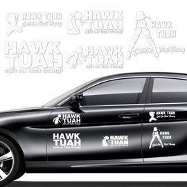 dellyy Hawk Tuah Sticker, Hawk Tuah Sticker Car, Hawk Tuah Sticker, Hawk Tuah Spit On That Thang Sticker, Car Sticker Funny Waterproof Vinyl Stickers, Pack of 5