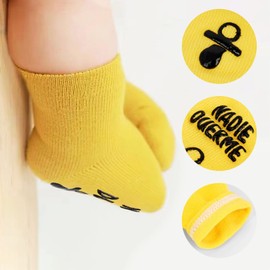 ANOTION Baby Socken 0-12 Monate, Baby Socken Socken Lustig Baby Geschenk Junge Mädchen Geschenke Zur Geburt Babyparty Geschenk Babygeschenke Zur Geburt Junge Personalisierte Lustige Socken