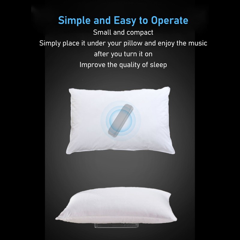 Bluetooth Pillow Speaker Bone Conduction Rechargeable Wireless White Noise Pillow