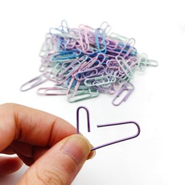 Paper Clips 29MM Paperclips Metal, Coloured Paper Clip, Pack of 500, Paper Clamps for Office Home Stationery Supplies