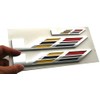 3Pcs New V Car Emblems Door Liftgate Badge V Logo