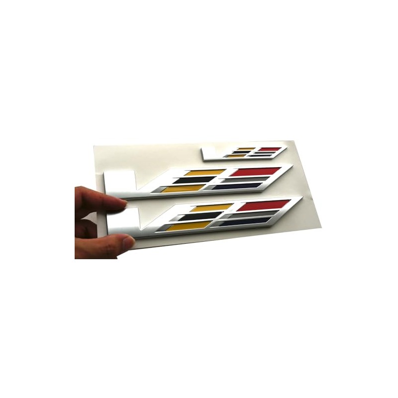 3Pcs New V Car Emblems Door Liftgate Badge V Logo