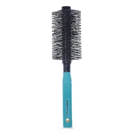 Spornette Double Stranded XL Round Brush, Nylon Bristles - Round Brush for Straightening, Anti-Frizz, Detangling, Volumizing - Styling for Wavy & Curly, Medium & Long Hair Lengths (2.25 Inches)