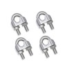HYWJ Wire Rope Clips M6 Cable Clamps Wire Fasteners Stainless