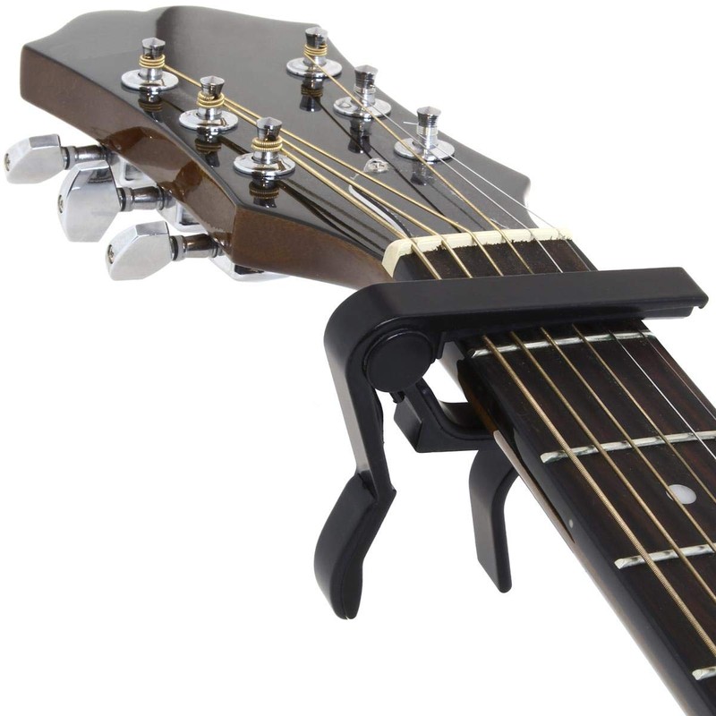 iGadgitz Xtra U7134 Curved Acoustic and Electric Guitar Capo, Capotasto