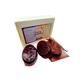 Fancy Bubbles Artisanal Fruital Soap Line - Glycerin-based soaps Made in Brazil (Pack of 3, Açaí)