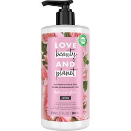 Love Beauty and Planet Murumuru Butter & Rose Body Lotion, Delicious Glow, 13.5 oz