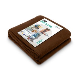 ZUPERIA Brown Drop Cloth (6' x 10' Feet - Pack of 1) - Pure Canvas Drop Cloth for Painting, Curtains & Floor Protection, Washable & Reusable, Tightly Woven Paint Cover for Multipurpose use