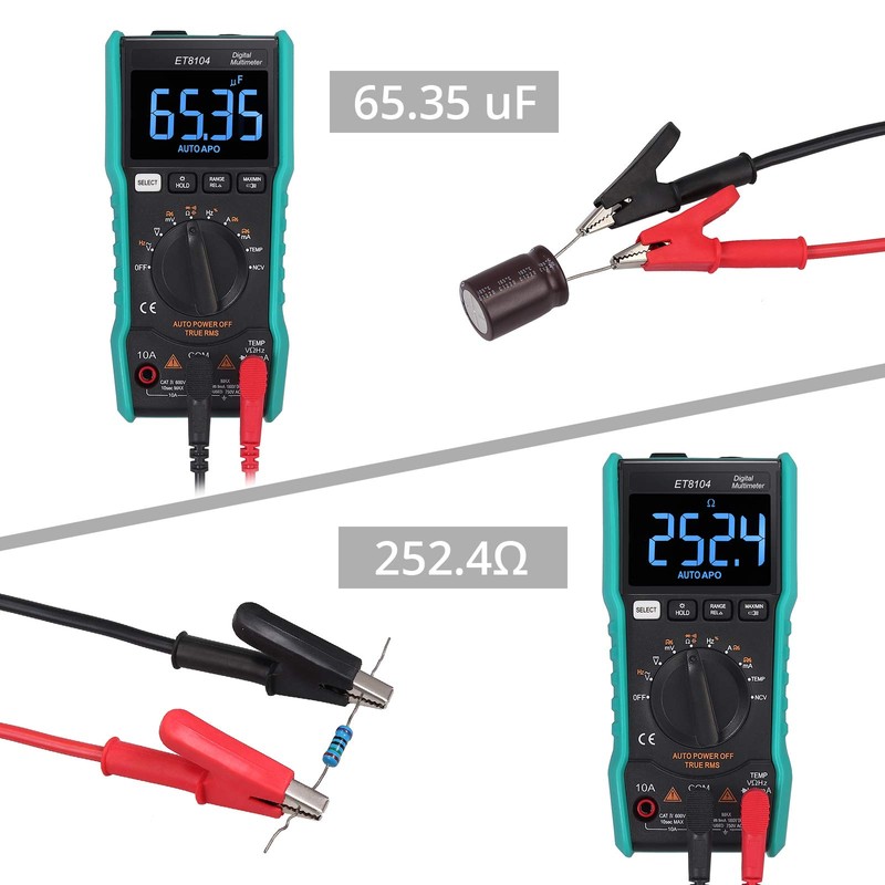 Neoteck Digital Multimeter 9999 Counts TRMS Auto Ranging NCV Tester