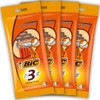 BIC 3 rasoi monouso da uomo, a testa fissa, tripla