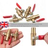 ExcInter 12mm Hose Barb Inline Water/Air Gas Fuel Line Shut-Off