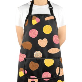 VAMSII Pan Dulce Apron With Pockets Mexican Bakery Adjustable Apron Mexican Baking Lover Gift Mexico Foodie Gift (Pan Dulce A)