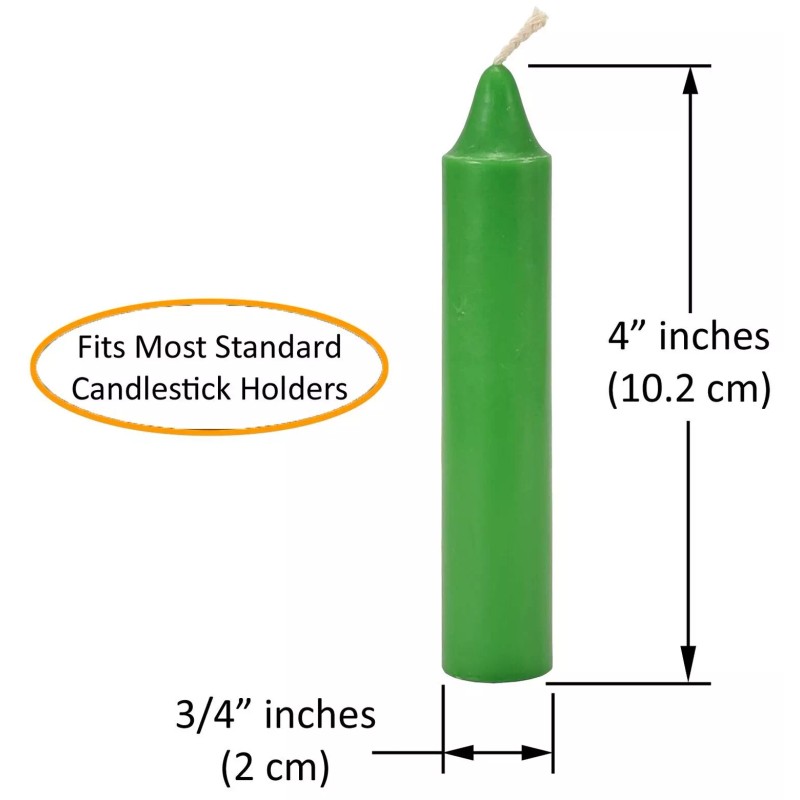 WICCA WICKS Box of 48 Colored Candles | 4 inches