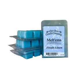 Our Own Candle Company Premium Wax Melt, Fresh Linen, 6 Cubes, 2.4 oz (4 Pack)