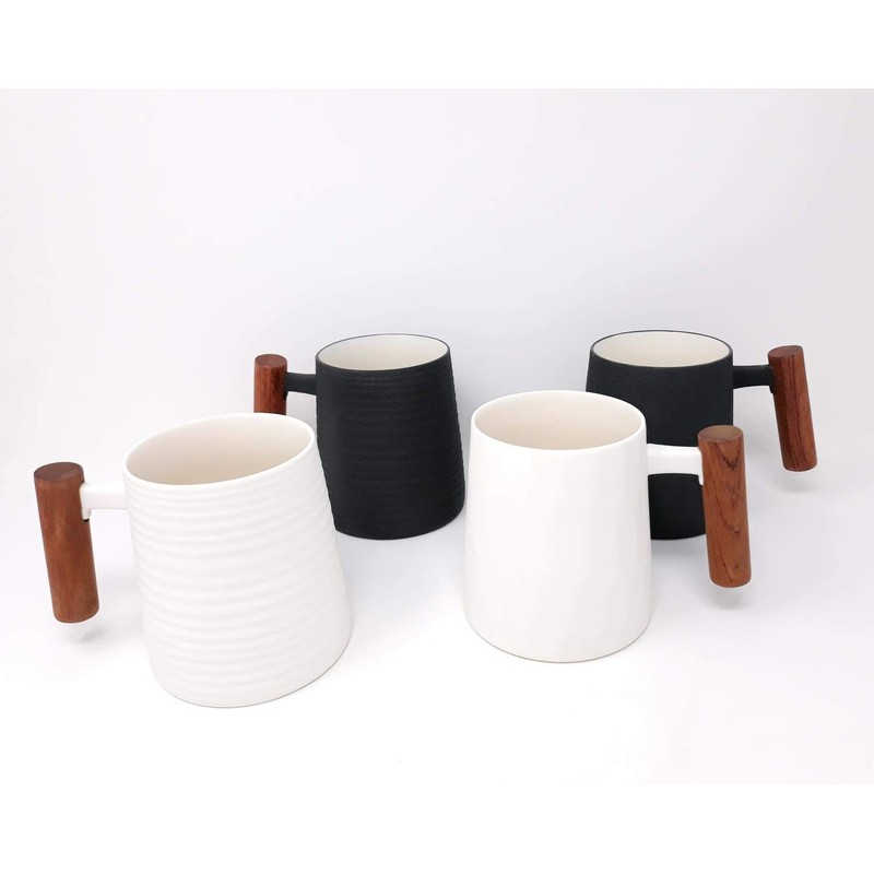 TeaLogic Set of 4 Negra Cups for 320 ml Black