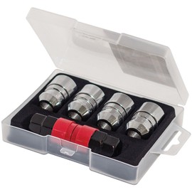 Butzi 12x1.50 Chrome Anti Theft Locking Wheel Bolt Nuts & 2 Keys to fit Ford Focus