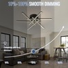 Modern LED Ceiling Light, Flush Mount Geometric Criss-Cross Linear Close